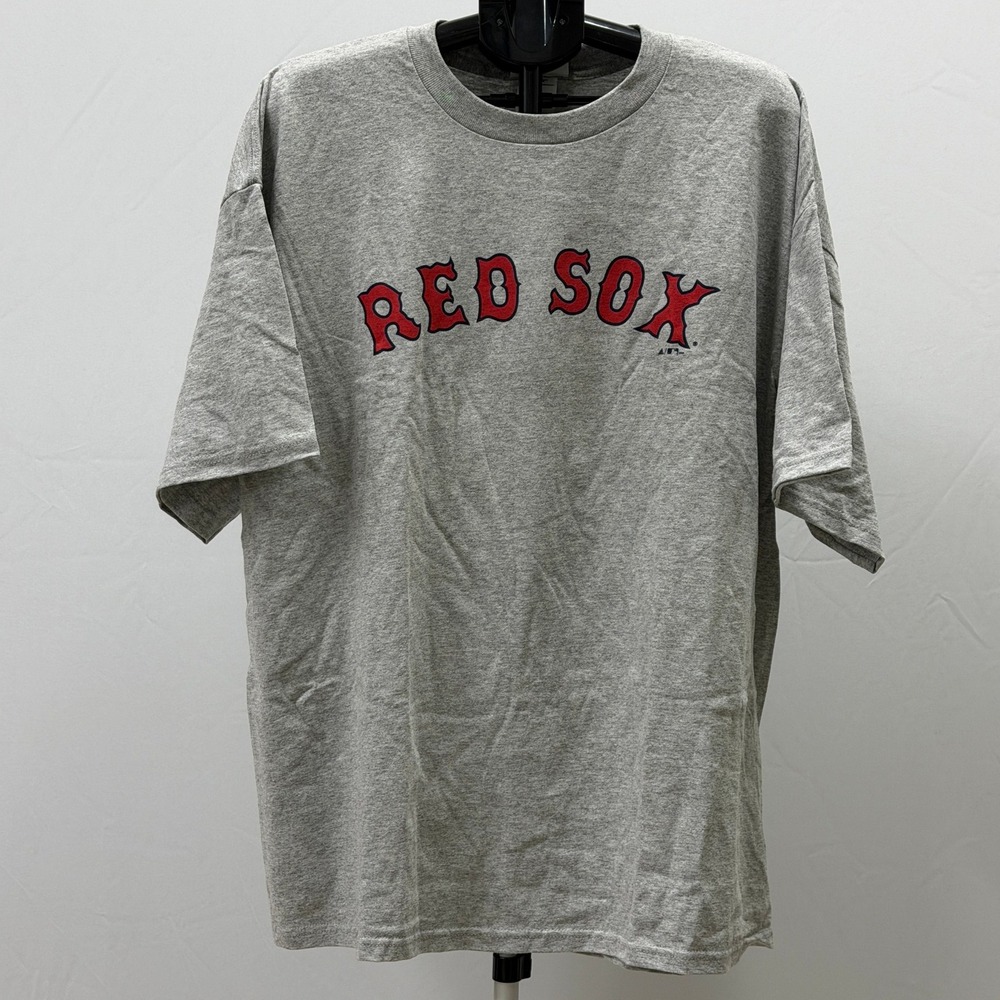 Mens Adidas Boston‎ Red Sox Baseball T Shirt XXL Grey Official Merchandise